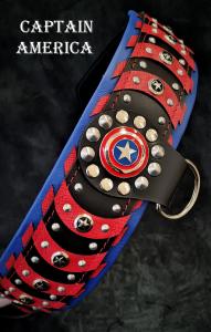 BESTIA Leder Halsband Captain America (limitiert)